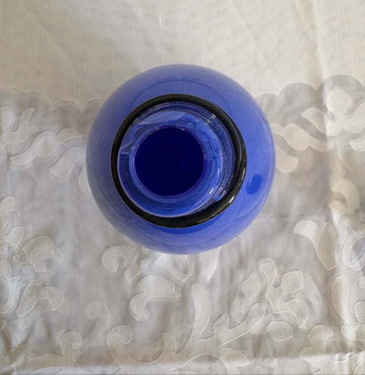 MCM-118 Lino Tagliapietra &amp; Marina Angelin for Effetre International — Murano Glass Decanter, Blue, Signed, Ed. 2/200, 1985