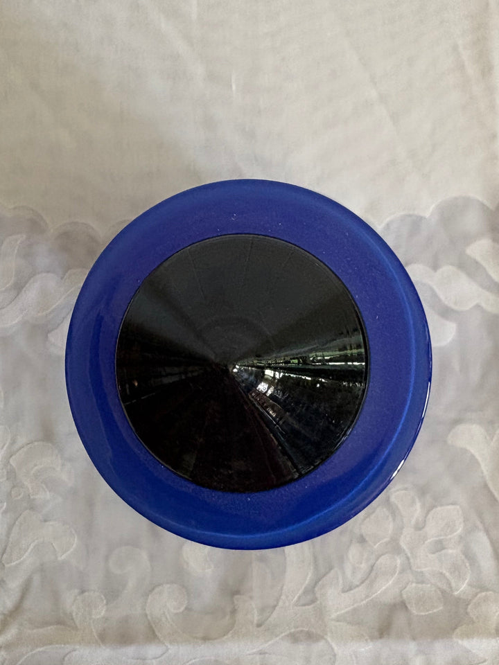 MCM-118 Lino Tagliapietra &amp; Marina Angelin for Effetre International — Murano Glass Decanter, Blue, Signed, Ed. 2/200, 1985
