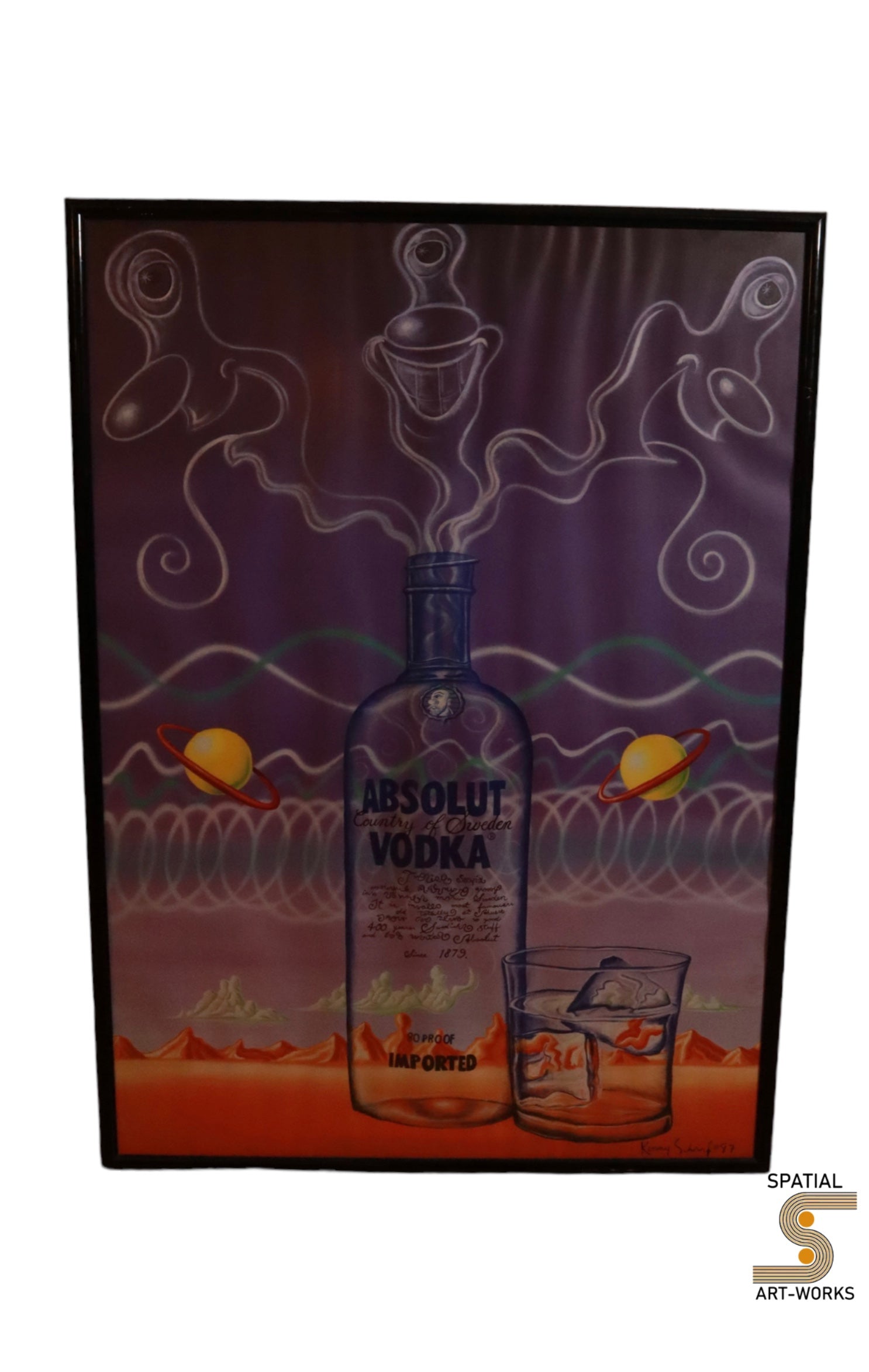 Absolut Vodka Country of Sweden Poster by Kenny Scharf