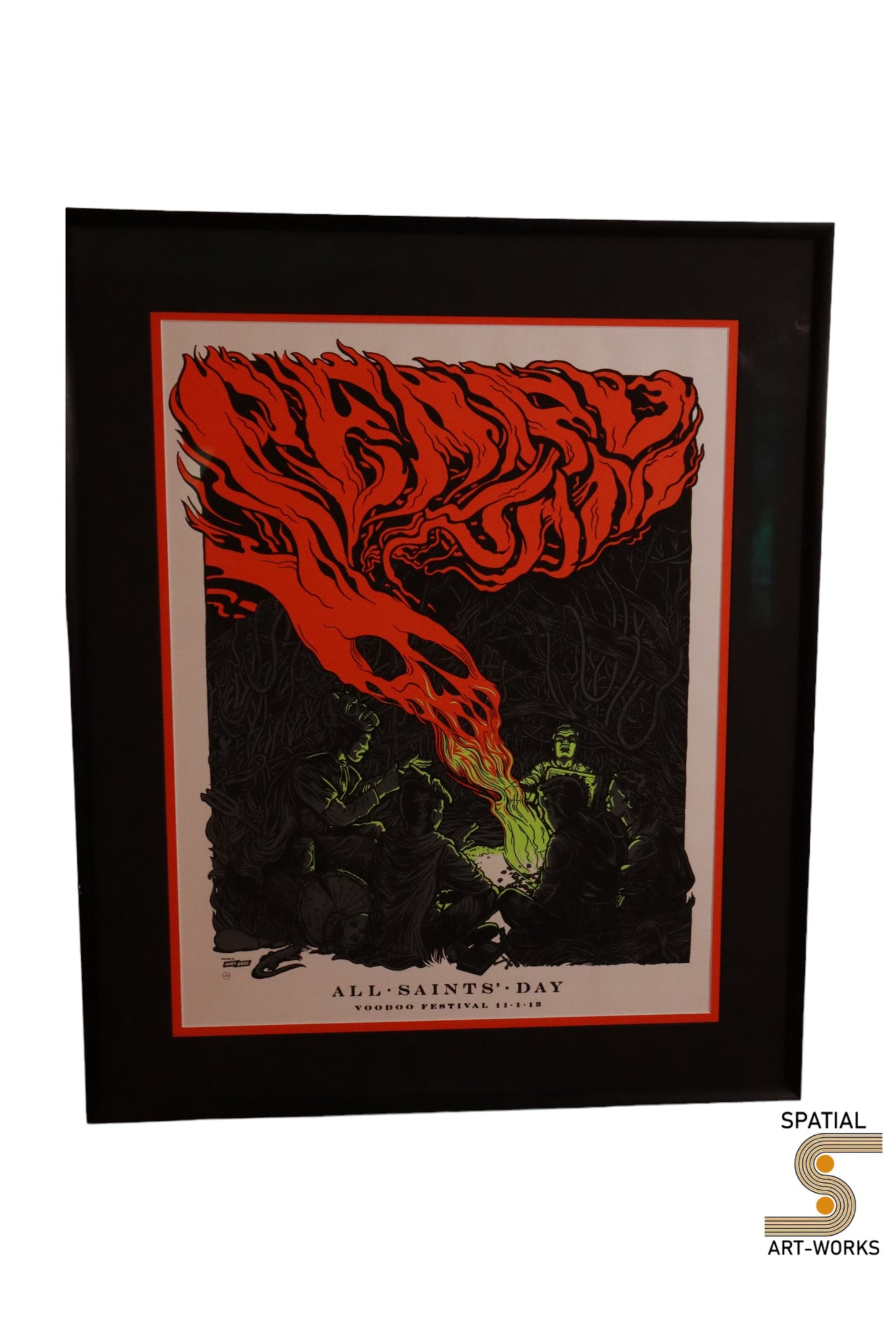 Pearl Jam 2013 Ames Design Poster VOODOO FESTIVAL
