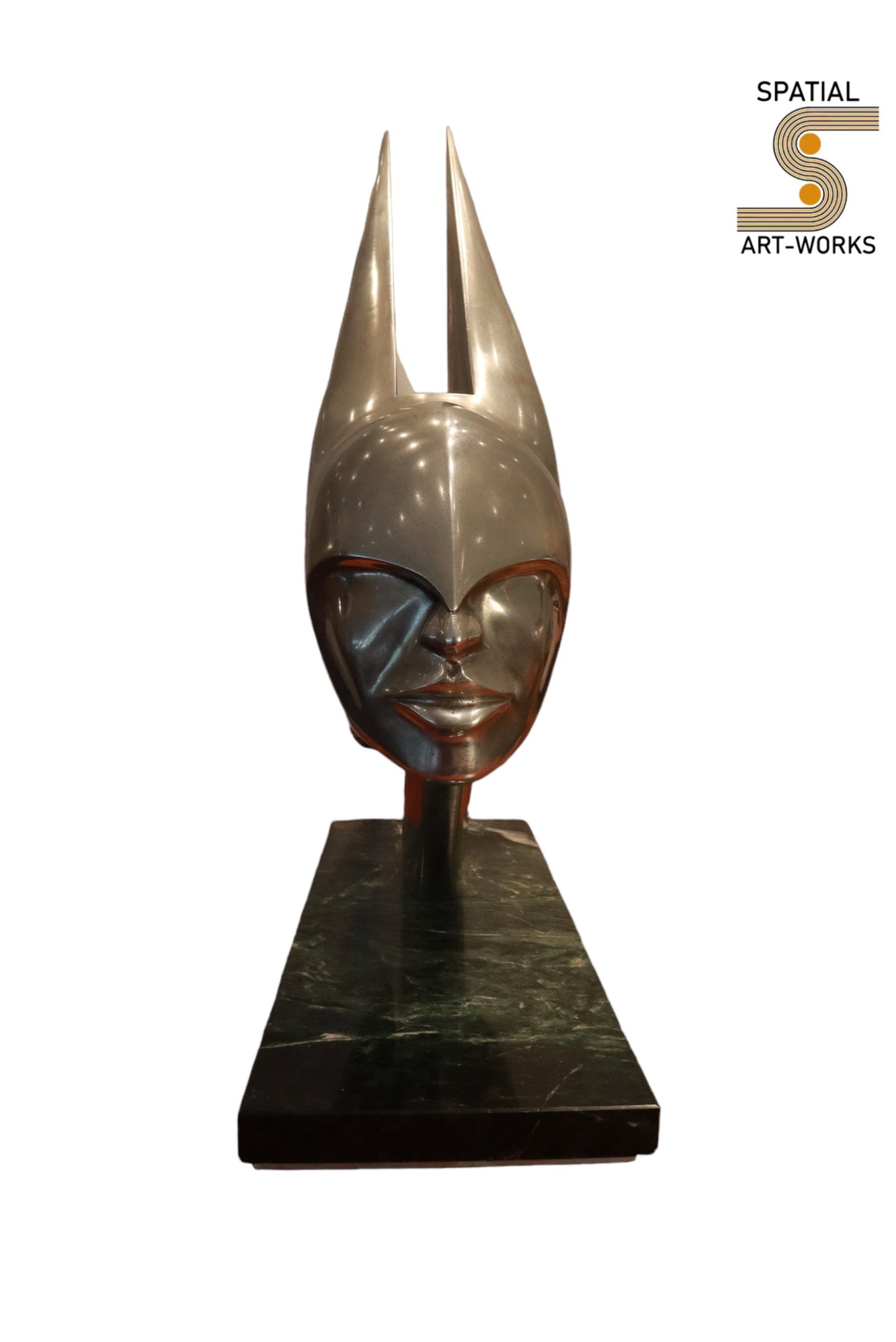 Rare Lee Duran Modern Art Deco Chrome Goddess Mermaid Sculpture